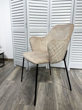 Стул AMARETTO VBP206 античный светло-бежевый, велюр без пальчикового эффекта /черный каркас, М-City в Надыме - nadym.mebel24.online | фото 7
