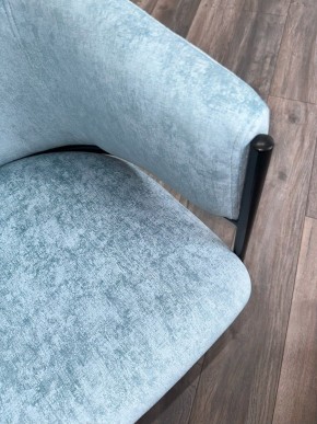 Стул ДИЛЛ, цвет RAIN 7 бриз, велюр / черный каркас М-City в Надыме - nadym.mebel24.online | фото 7
