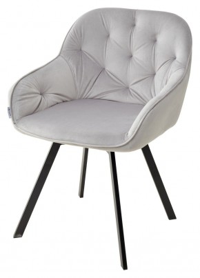 Стул GALE 360 град. поворот. BLUVEL-03 LIGHT GREY, велюр/ черный каркас, М-City в Надыме - nadym.mebel24.online | фото 1
