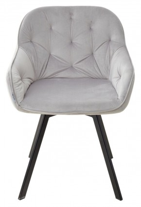 Стул GALE 360 град. поворот. BLUVEL-03 LIGHT GREY, велюр/ черный каркас, М-City в Надыме - nadym.mebel24.online | фото 3