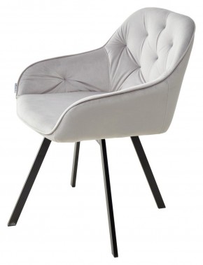 Стул GALE 360 град. поворот. BLUVEL-03 LIGHT GREY, велюр/ черный каркас, М-City в Надыме - nadym.mebel24.online | фото 5