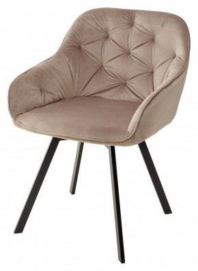 Стул GALE 360 град. поворот. BLUVEL-40 BEIGE, велюр/ черный каркас, М-City в Надыме - nadym.mebel24.online | фото 1