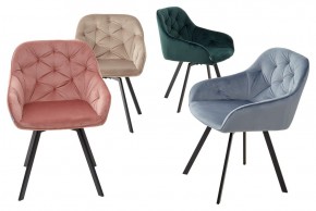 Стул GALE 360 град. поворот. BLUVEL-40 BEIGE, велюр/ черный каркас, М-City в Надыме - nadym.mebel24.online | фото 3