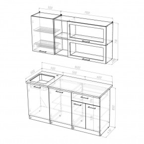 ТАТЬЯНА Кухонный гарнитур Стандарт (1600 мм ) в Надыме - nadym.mebel24.online | фото 2