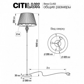 Торшер Citilux Вена CL402923 в Надыме - nadym.mebel24.online | фото 6