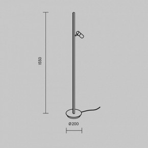 Торшер Maytoni Thin MOD395FL-L28BS3K в Надыме - nadym.mebel24.online | фото 4