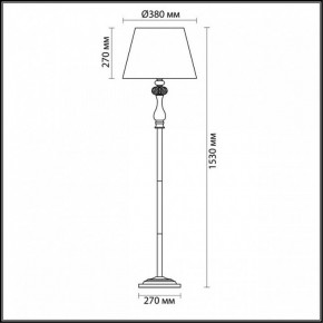 Торшер Odeon Light Gaellori 3393/1F в Надыме - nadym.mebel24.online | фото 3