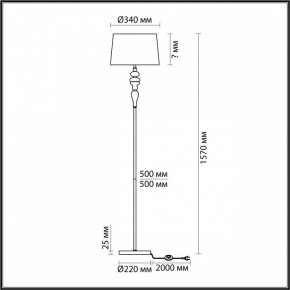 Торшер Odeon Light Homi 5040/1F в Надыме - nadym.mebel24.online | фото 4