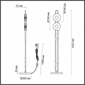 Торшер Odeon Light Magnet 5407/23FL в Надыме - nadym.mebel24.online | фото 4