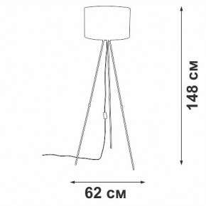 Торшер Vitaluce V2957 V2957-0/1P в Надыме - nadym.mebel24.online | фото 4