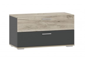 Тумба для обуви НМ 013.25 "Санти" (Антрацит/Крафт Серый) в Надыме - nadym.mebel24.online | фото