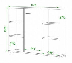 Тумба комбинированная Домино нельсон ПУ-60-2 в Надыме - nadym.mebel24.online | фото 2