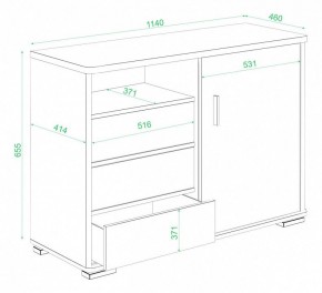 Тумба комбинированная Домино нельсон ТБ-45 НБЕ в Надыме - nadym.mebel24.online | фото 3