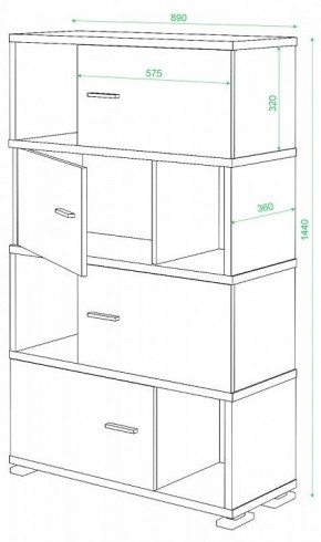 Тумба комбинированная СБ-30/4 в Надыме - nadym.mebel24.online | фото 2