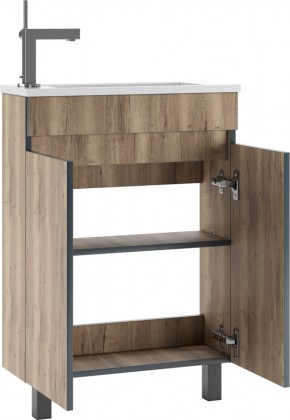 Тумба под умывальник "Modul 60"Dolche Dark без ящика Домино (DD5403T) в Надыме - nadym.mebel24.online | фото 3