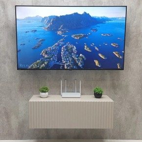 Тумба подвесная под ТВ LINES MTV3-MA 900 Бежевый (Леда-М 10.1.5) в Надыме - nadym.mebel24.online | фото 3