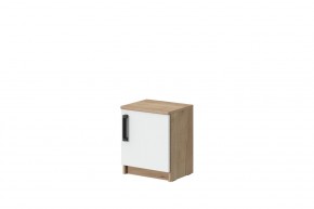 Тумба прикроватная Эконом (Дуб крафт золотой/Белый текстурный) в Надыме - nadym.mebel24.online | фото 1