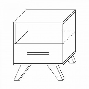 Тумба прикроватная Вега Скандинавия в Надыме - nadym.mebel24.online | фото 1
