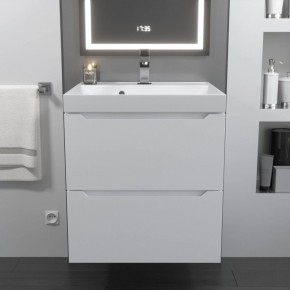 Тумба с раковиной Uperwood Tanos 50 см, подвесная, белая матовая в Надыме - nadym.mebel24.online | фото 10