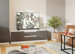 Тумба ТВ большая Парус (Белый/Графит) в Надыме - nadym.mebel24.online | фото 2