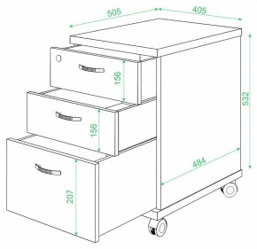 Тумбочка Домино ТС-2 в Надыме - nadym.mebel24.online | фото 2