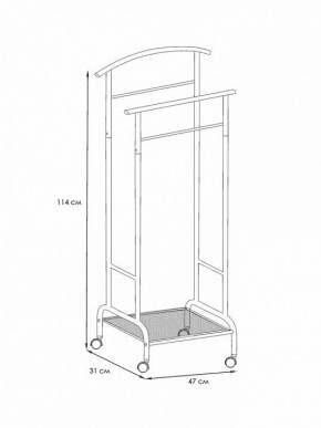 Вешалка для костюма Римини 2М в Надыме - nadym.mebel24.online | фото 4