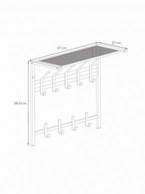 Вешалка-полка Торонто 22 в Надыме - nadym.mebel24.online | фото 3