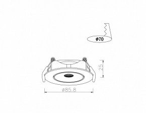 Встраиваемый светильник Arte Lamp Kaus A4761PL-1WH в Надыме - nadym.mebel24.online | фото 3