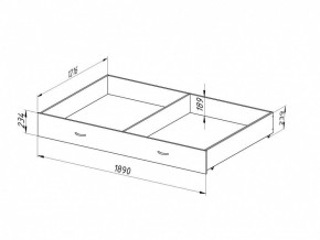 Ящик для металлических кроватей 120*190 (Венге) в Надыме - nadym.mebel24.online | фото 2