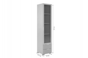 ЗЕФИР Гостиная К1 (белое дерево/белый муар) в Надыме - nadym.mebel24.online | фото 5