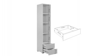 ЗЕФИР Гостиная К1 (белое дерево/белый муар) в Надыме - nadym.mebel24.online | фото 6