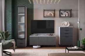 ЗЕФИР Гостиная К2 (белое дерево/черный муар) в Надыме - nadym.mebel24.online | фото