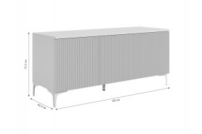 ЗЕФИР Гостиная К2 (белое дерево/черный муар) в Надыме - nadym.mebel24.online | фото 4