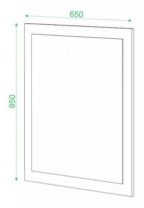 Зеркало настенное Домино в Надыме - nadym.mebel24.online | фото 2
